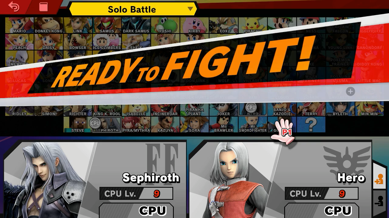 The End and Danthony are facing each other down in the character select screen.